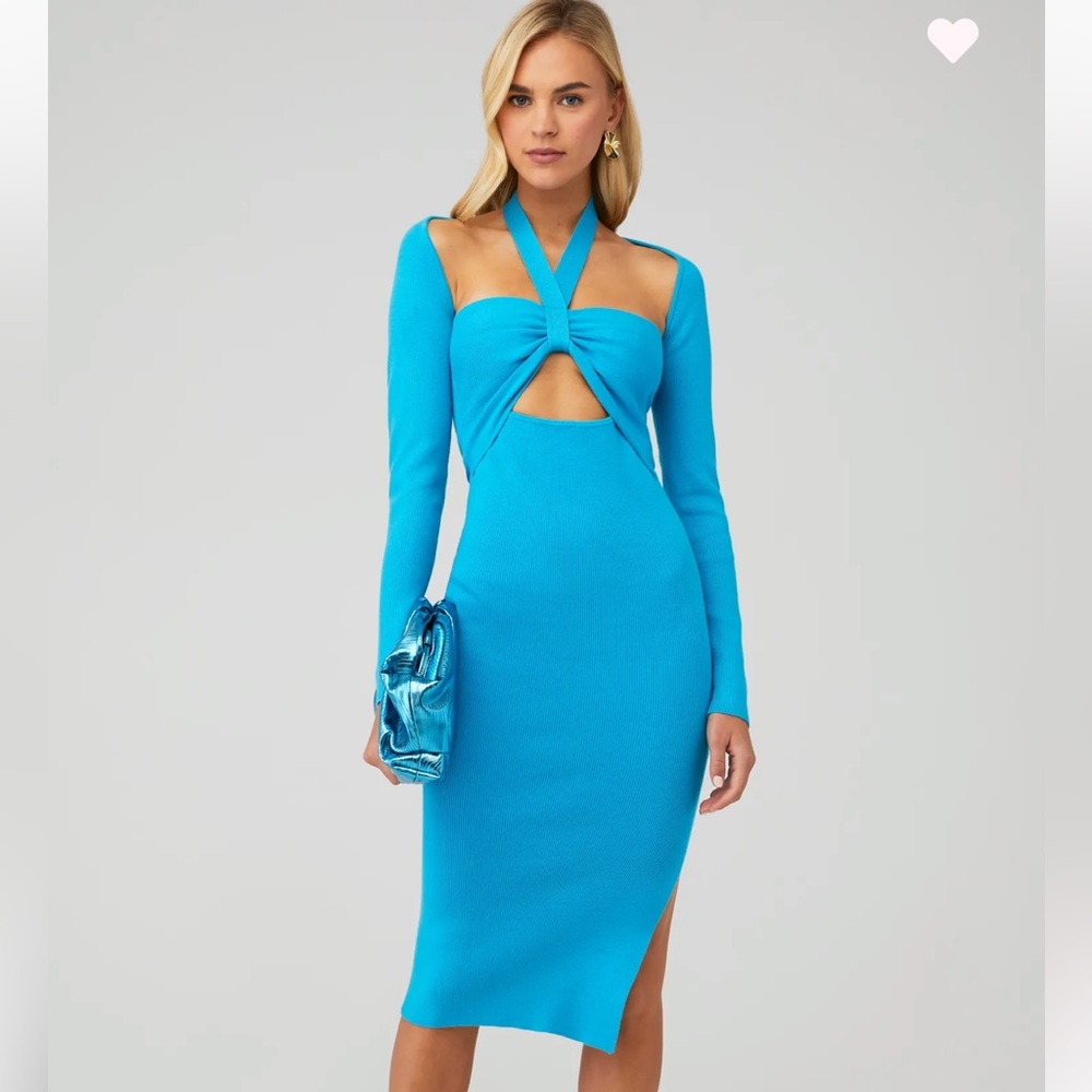 Fashion Pass: RHEA BODYCON HALTER MIDI DRESS